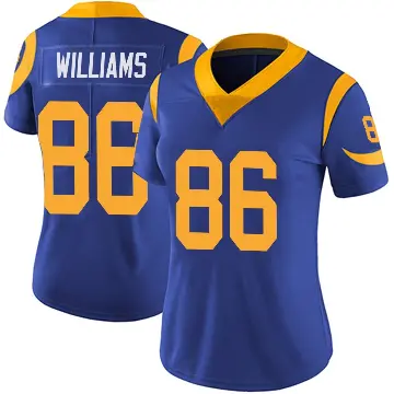 ＃86 Women's Mario Williams Royal Limited Los Angeles Rams Alternate Vapor Untouchable Jersey