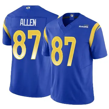 ＃87 Youth Davis Allen Royal Limited Los Angeles Rams Vapor F.U.S.E. Jersey