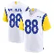 ＃88 Men's Jordan Whittington White Game Los Angeles Rams Jersey