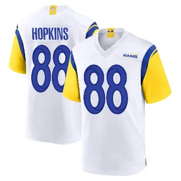 ＃88 Youth Brycen Hopkins White Game Los Angeles Rams Jersey