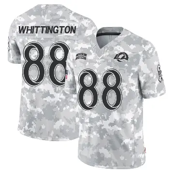 ＃88 Youth Jordan Whittington Arctic Camo Limited Los Angeles Rams 2024 Salute to Service Jersey