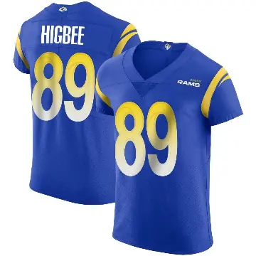＃89 Men's Tyler Higbee Royal Elite Los Angeles Rams Alternate Vapor Untouchable Jersey
