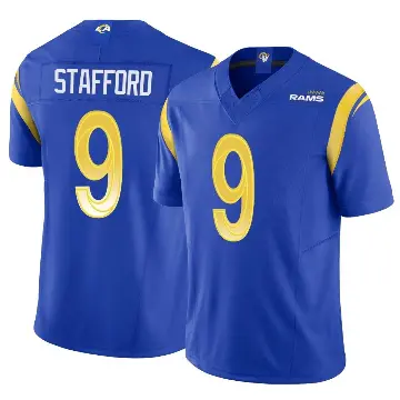 ＃9 Men's Matthew Stafford Royal Limited Los Angeles Rams Vapor F.U.S.E. Jersey