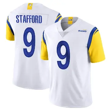＃9 Men's Matthew Stafford White Limited Los Angeles Rams Vapor Untouchable Jersey