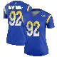 ＃92 Women's Decarius Hawthorne Royal Legend Los Angeles Rams Jersey