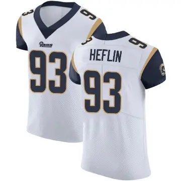 ＃93 Men's Jack Heflin White Elite Los Angeles Rams Vapor Untouchable Jersey
