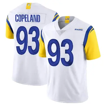 ＃93 Men's Marquise Copeland White Limited Los Angeles Rams Vapor Untouchable Jersey