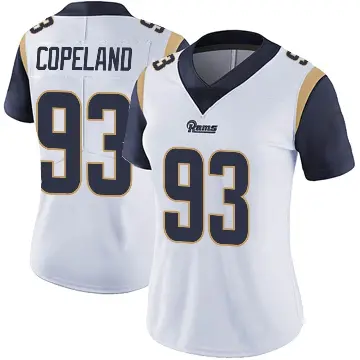 ＃93 Women's Marquise Copeland White Limited Los Angeles Rams Vapor Untouchable Jersey