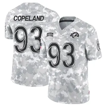 ＃93 Youth Marquise Copeland Arctic Camo Limited Los Angeles Rams 2024 Salute to Service Jersey