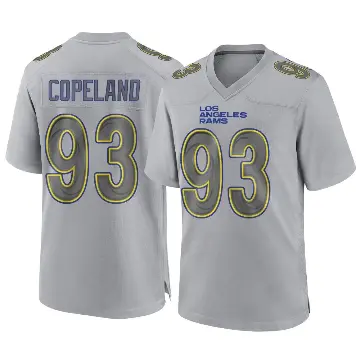 ＃93 Youth Marquise Copeland Gray Game Los Angeles Rams Atmosphere Fashion Jersey