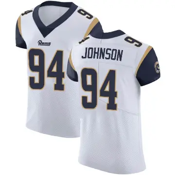 ＃94 Men's Desjuan Johnson White Elite Los Angeles Rams Vapor Untouchable Jersey