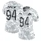 ＃94 Women's Desjuan Johnson Arctic Camo Limited Los Angeles Rams 2024 Salute to Service Jersey