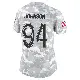 ＃94 Women's Desjuan Johnson Arctic Camo Limited Los Angeles Rams 2024 Salute to Service Jersey