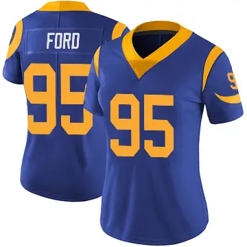 ＃95 Women's Poona Ford Royal Limited Los Angeles Rams Alternate Vapor Untouchable Jersey