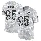＃95 Youth Poona Ford Arctic Camo Limited Los Angeles Rams 2024 Salute to Service Jersey