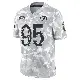 ＃95 Youth Poona Ford Arctic Camo Limited Los Angeles Rams 2024 Salute to Service Jersey