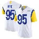 ＃95 Youth Poona Ford White Limited Los Angeles Rams Vapor Untouchable Jersey