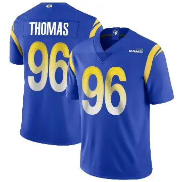 ＃96 Youth Keir Thomas Royal Limited Los Angeles Rams Alternate Vapor Untouchable Jersey