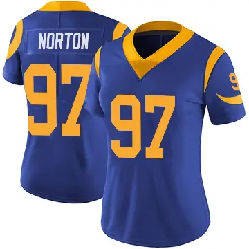 ＃97 Women's Bill Norton Royal Limited Los Angeles Rams Alternate Vapor Untouchable Jersey