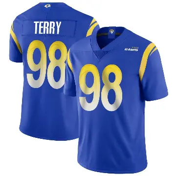 ＃98 Men's Da'Jon Terry Royal Limited Los Angeles Rams Alternate Vapor Untouchable Jersey