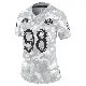 ＃98 Women's Kevin Strong Arctic Camo Limited Los Angeles Rams 2024 Salute to Service Jersey