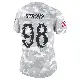 ＃98 Women's Kevin Strong Arctic Camo Limited Los Angeles Rams 2024 Salute to Service Jersey