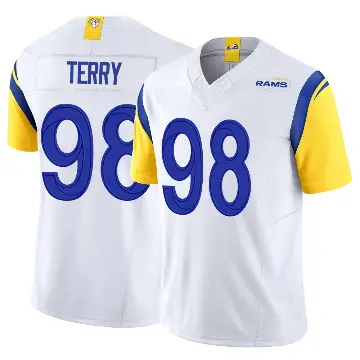 ＃98 Youth Da'Jon Terry White Limited Los Angeles Rams Vapor F.U.S.E. Jersey