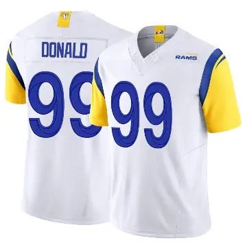 ＃99 Youth Aaron Donald White Limited Los Angeles Rams Vapor F.U.S.E. Jersey