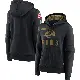 Women's Black Los Angeles Rams 2020 Salute to Service Performance Pullover Hoodie